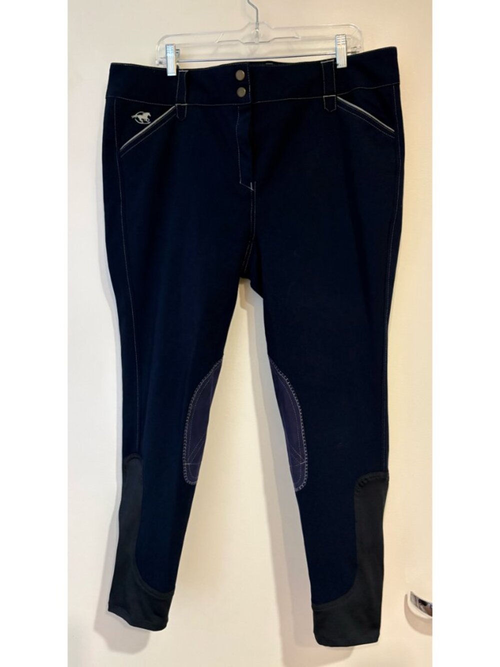 Piper Breeches by SmartPak, Navy/Dove, Size 40R